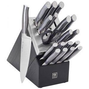 Conjunto de Facas em Aço Inoxidável com Bloco de Bancada 20 Peças HENCKELS Preto