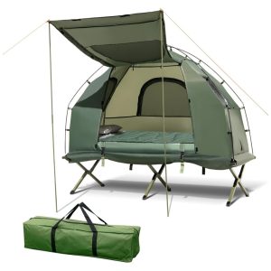 Barraca Suspensa Portátil para Acampamento Camping TANGKULA Verde