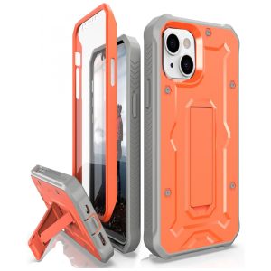Capa para Iphone 13 e 14 de Alta Resistencia Nível Militar CaseBorne Laranja