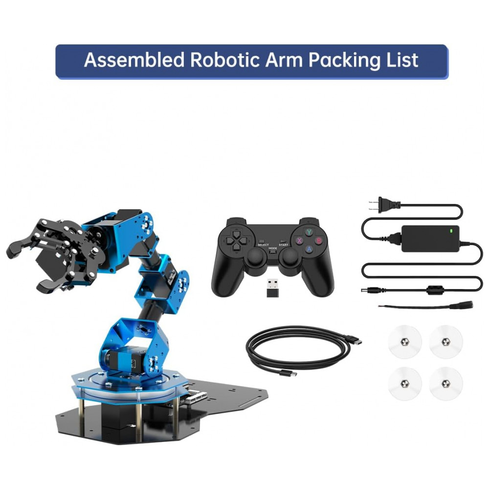 Hiwonder Braço Robótico xArm ESP32 Open-Source Cinza – Kit de Programação MicroPython & Desenvolvimento Secundário - Imagem 6