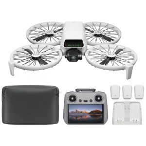 DJI Flip Fly More Combo Com Controlador Remoto RC 2 Com Tela Drone Com Câmera 4K UHD Para Adultos Decolagem na Palma da Mão Retorno Automático
