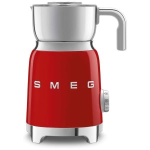 Espumador de Leite SMEG Retro 50s Style com 2 Discos 6 Programas Pré-configurados Espumação Quente ou Fria e Aquecimento por Indução Vermelho