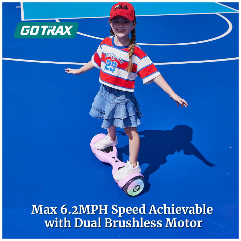 Hoverboard com Farol de LED, Velocidade de 9km/h e Alcance até 6 km, para Crianças e Adolescentes até 80 kg, 110V 250W, Gotrax EDGE, Verde - Imagem 3