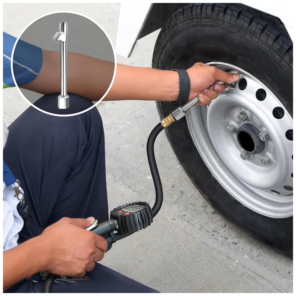 Calibrador Digital de Pressão de Pneus com Inflador ENDARK 250 PSI Compressor de Ar Acoplamento Pistola de Inflação com Bocal de Ar de 360º - Imagem 6