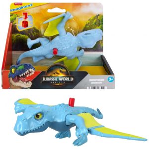 Figura de Ação de Dinossauro Fisher-Price Imaginext Jurassic World com Movimento de Asa Ativado por Crianças Aproximadamente 19 cm