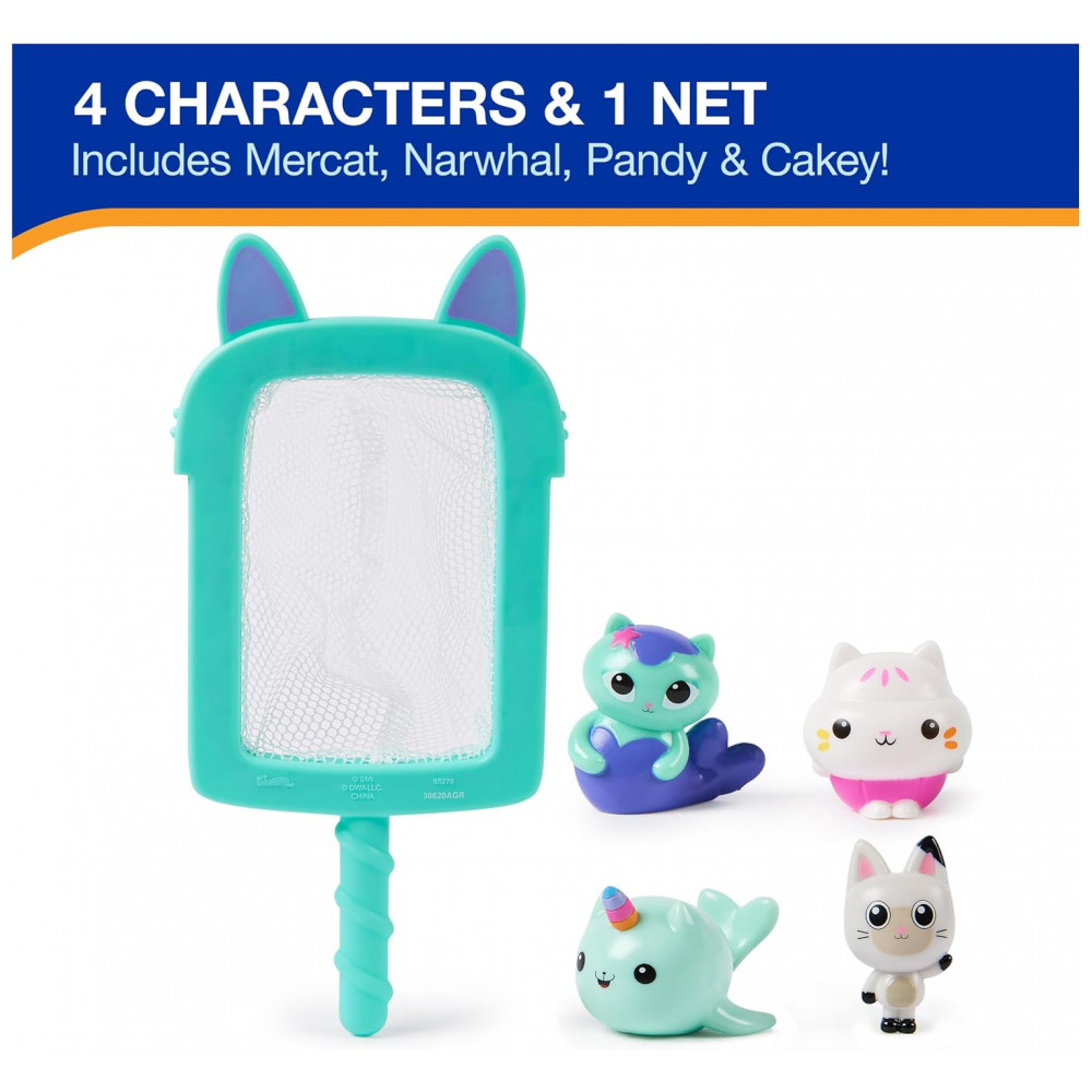 Divertido Jogo de Mergulho Swimways Gabbys Dollhouse Dive n Catch, Acessórios de Piscina para Crianças, Brinquedos Aquáticos para Festa na Piscina - Imagem 3