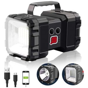 Lanterna Recarregável AlpsWolf Lanterna de Destaque LED 15000mAh 4000LM 20h de Standby Ultra Longo à Prova D'água com Saída USB como Power Bank par