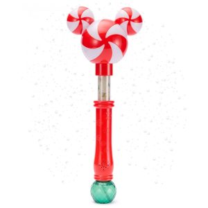 Varinha de Bolhas com Luzes do Mickey Mouse da Disney Store Oficial com Cheiro de Hortelã-pimenta - Diversão Festiva para Crianças e Fãs Design Autên