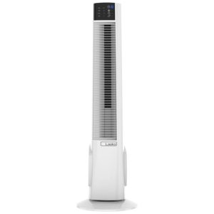 Ventilador de Torre Oscilante com Controle Remoto Temporizador e 4 Velocidades Silenciosas 110V Lasko T38400 Branco