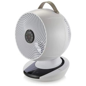 Ventilador de Mesa 40 cm de Altura com Controle Remoto 12 Velocidades Ultras Silencioso e Baixo Consumo de Energia 110V 15W Meaco Branco