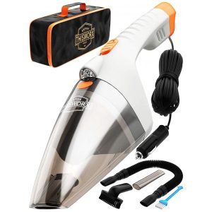 Aspirador de Pó Automotivo Portátil ThisWork com Fio Luz LED 110W 12V THISWORX FOR TWC 02.W Branco