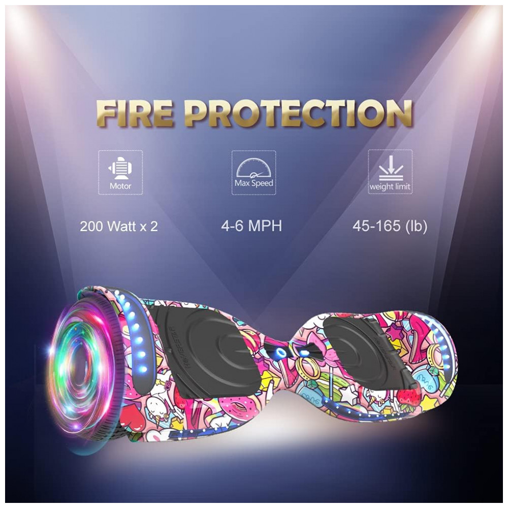 Hoverboard Certified HS2.01 HOVERSTAR Bluetooth Flash Wheel com Luzes de LED – Unicórnio - Imagem 5