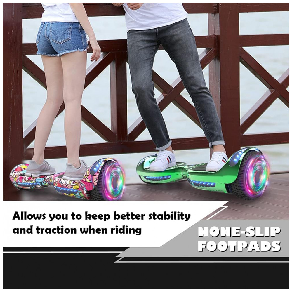 Hoverboard Certified HS2.01 HOVERSTAR Bluetooth Flash Wheel com Luzes de LED – Unicórnio - Imagem 6