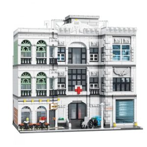 Kit de Construção com 4954 Peças para 16 Anos ou mais GENERAL JIMS Hospital Building Branco