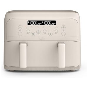 BELLA Air Fryer TriZone 4 Quartos Coating Cerâmico EverGood Controle Digital Touch 1700W 33kg Design Dual Basket