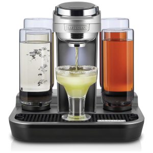 Máquina de Coquetel Profissional 5 Garrafas de Vidro Premium Bartesian 55306 Cinza