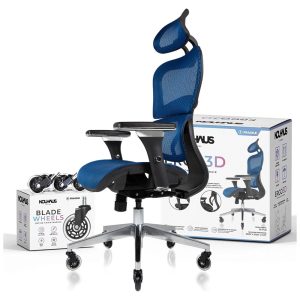 Cadeira ergonômica de escritório azul NOUHAUS Ergo3D Azul