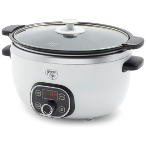 Panela Elétrica Multifuncional 5L com Controle de Temperatura Branca 110v GREENLIFE CC004774 001 Branco