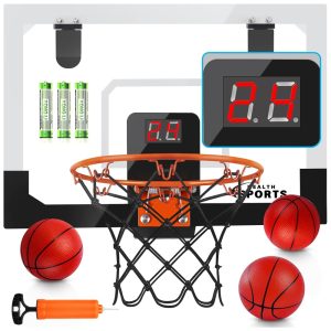 Mini Tabela de Basquete Indoor Com Placar e Pilhas Ideal Para Diversão Dentro de Casa - Tabela de Basquete Para Pendurar na Porta