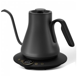 Chaleira elétrica pescoço de ganso Cocinare FLOW B9 09L inox display digital 1500W 110V preto fosco