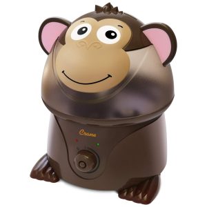 Umidificador Ultrassônico 37L com Tema de Macaco Configurações Ajustáveis e Desligamento Automático para Ambientes até 46m2 110V CRANE Marrom