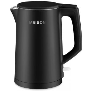Chaleira Elétrica 17L com Parede Dupla Desligamento Automático e Proteção Contra Fervura 110V 1200W MEISON Preta