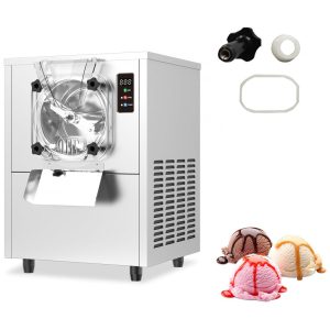 Máquina de Sorvete Hard Serve Comercial XPW Prata Cilindro 45L Alta Produção 1400W 110V Modelo BQL-112Y-NEW