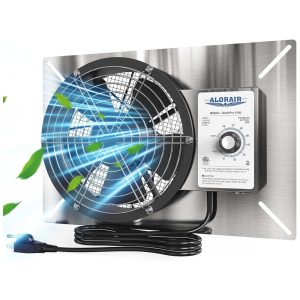 Ventilador Em Aço Inoxidável Para Rastreamento De Ar Com Saída De 15 M³/min 115v Alorair Prata