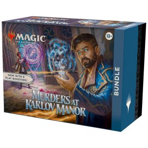 Magic The Gathering Murders at Karlov Manor Pacote com 9 Boosters de Jogo 30 Cartas de Terreno e Acessórios