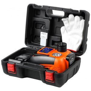 Macaco Elétrico VEVOR 5 Toneladas Controle sem Fio Iluminação LED Gama de Elevação de 135-360mm para Reparo de SUV MPV Sedan e Caminhão