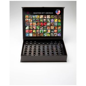 Kit de 60 Aromas de Vinhos com Manual com mais de 50 Páginas WINE AWAKENINGS Marrom