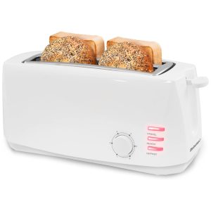 Torradeira Elétrica 6 Níveis Sombra 4 Fatias 110v ELITE GOURMET ECT 4829 Branco