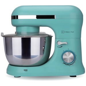 Batedeira Planetária CULINARY CHEF Azul 8 Velocidades 45L 300W Bowl Inox Braço Basculante Antiderrapante 110V