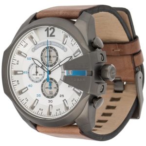 Relógio Masculino de Quartzo com Pulseira de Couro DIESEL DZ4280 Marrom