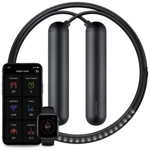 Factory Smart Rope Corda de Pular Embutida em LED TAM Médio Altura 1 até 175cm TANGRAM Preto