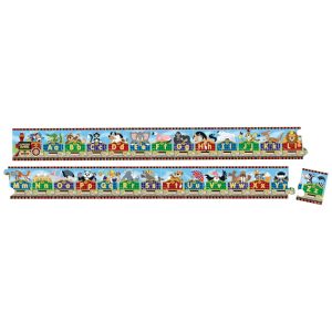 Quebra Cabeça Infantil de Chão Tema Alfabeto Jumbo Express com 27 Peças para Crianças Acima de 3 Anos Melissa & Doug