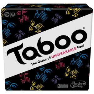 Jogo de Tabuleiro para Adultos TABOO Jogo de Adivinhação de Palavras para 4 Jogadores Hasbro F5254