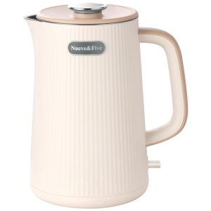 Chaleira Elétrica Nueve&Five 17L Dupla Parede em Aço Inoxidável 304 Desligamento Automático 1200W - Branco