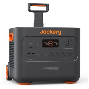 Gerador de Energia Solar Portátil com Bateria de 2.042 Wh e Saída de 3.000 W 110V Jackery Explorer 2000 Plus