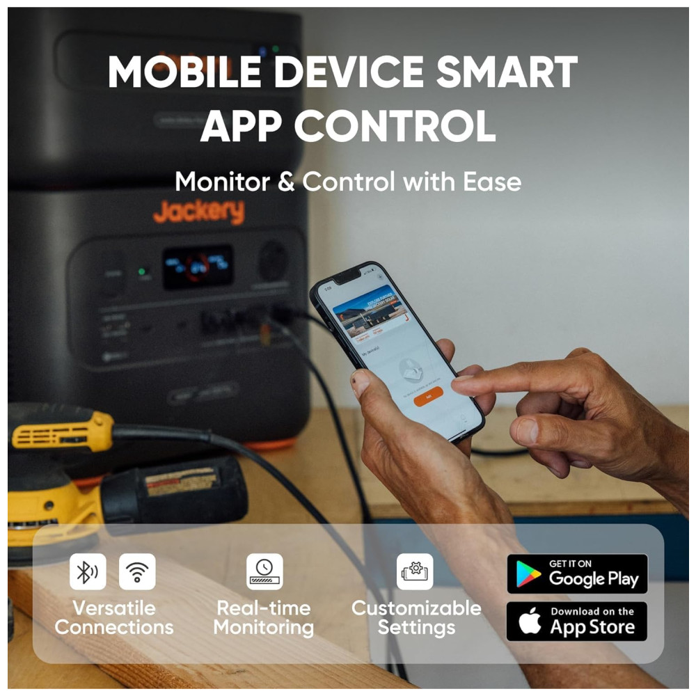 Gerador de Energia Solar Portátil com Bateria de 2.042 Wh e Saída de 3.000 W 110V Jackery Explorer 2000 Plus - Imagem 7