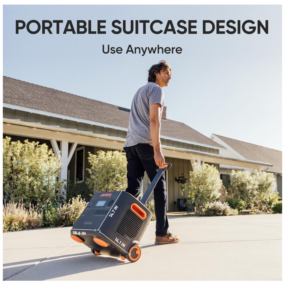 Gerador de Energia Solar Portátil com Bateria de 2.042 Wh e Saída de 3.000 W 110V Jackery Explorer 2000 Plus - Imagem 8