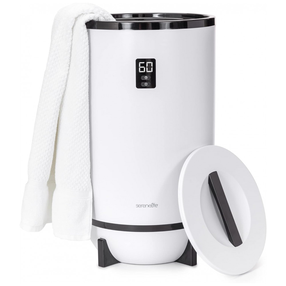 Aquecedor de Toalha Elétrico até 2 Toalhas com Desligamento Automático 110V 500W SereneLife Branco