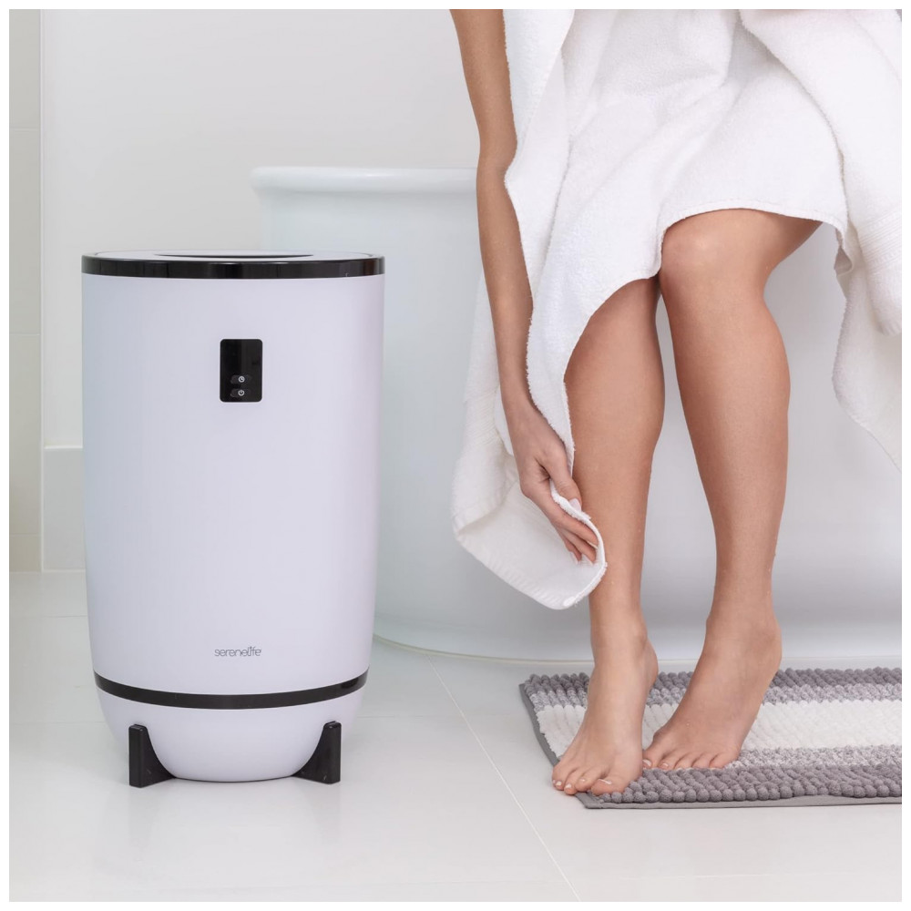 Aquecedor de Toalha Elétrico até 2 Toalhas com Desligamento Automático 110V 500W SereneLife Branco - Imagem 4