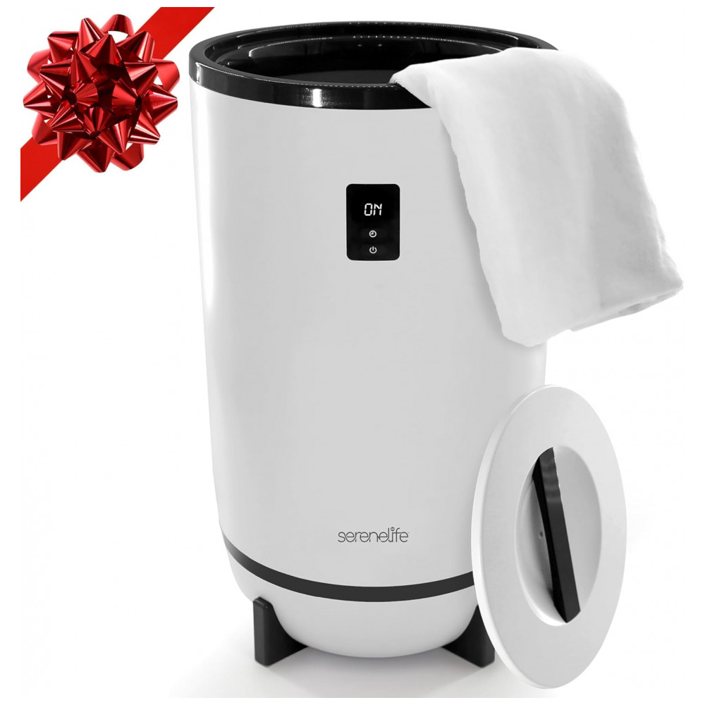 Aquecedor de Toalha Elétrico até 2 Toalhas com Desligamento Automático 110V 500W SereneLife Branco - Imagem 8