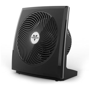Ventilador e Circulador de Ar com Inclinação Ajustável de 90º 3 Velocidades. Alcance de 20 Metros e Grade Removível 110V 39W Vornado 673T Preto