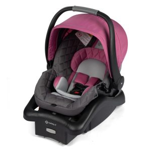 Cadeira de Bebe para Carro com Instalação Rápida e Fácil e Proteção de Impacto Lateral Safety 1st onBoard Preto e Rosa