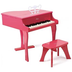 Piano de Madeira Infantil para Crianças de 3 Anos ou Mais Hape Rosa