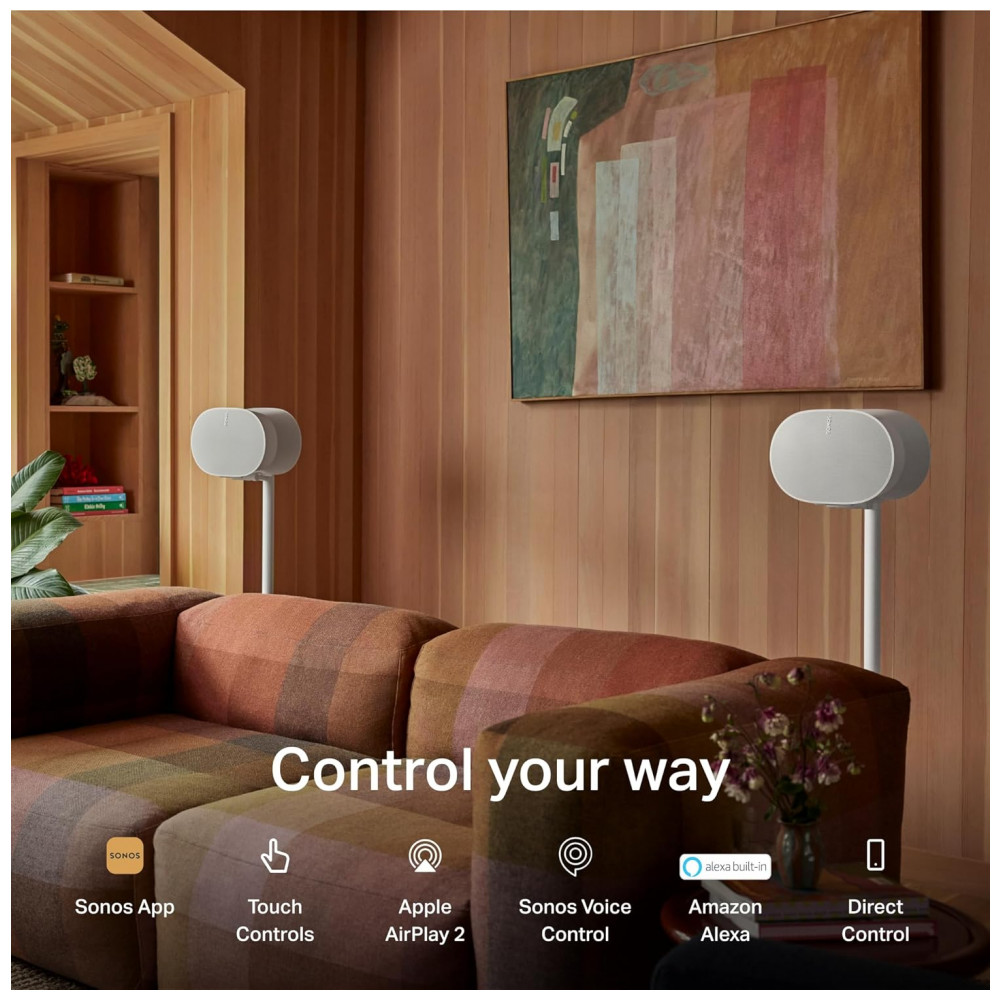 Sonos Era 300 Caixa de Som Inteligente com Dolby Atmos, Áudio Espacial, Wi-Fi 6, Bluetooth 5.0, USB-C, Controle por Voz – Branco Fosco - Imagem 5