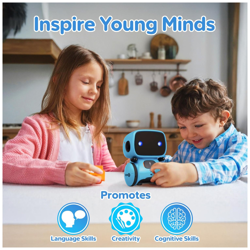 Robô Inteligente para Crianças Contixo R1 com Controle de Voz Dança Canto e Aprendizado. Ideal para Meninos e Meninas de 3 a 8 Anos. - Imagem 2