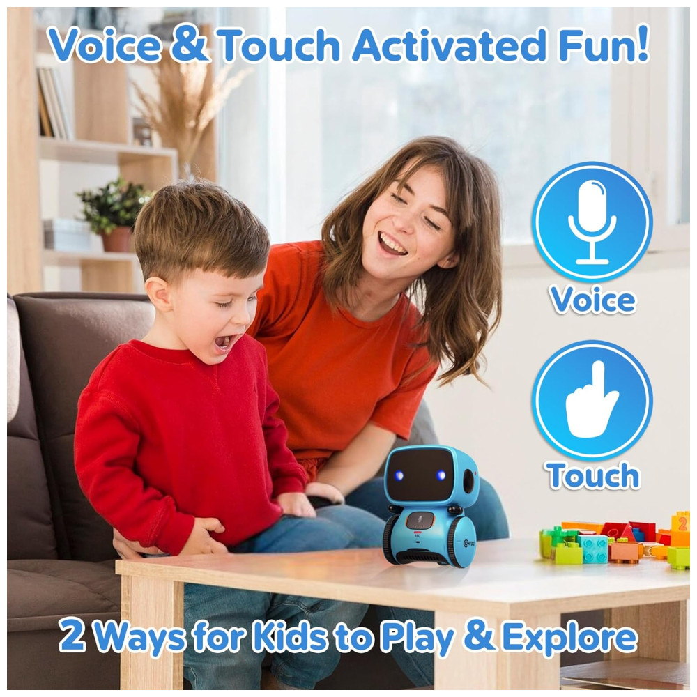 Robô Inteligente para Crianças Contixo R1 com Controle de Voz Dança Canto e Aprendizado. Ideal para Meninos e Meninas de 3 a 8 Anos. - Imagem 3